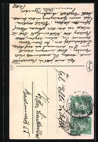 AK Bernkastel, Marktplatz mit Rathaus