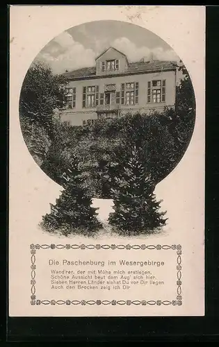 AK Deckbergen /Wesergeb., Die Paschenburg