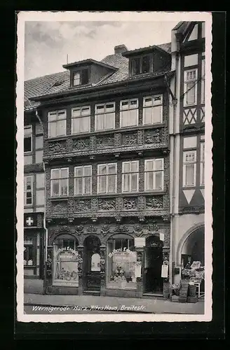 AK Wernigerode /Harz, Altes Haus in der Breitestrasse