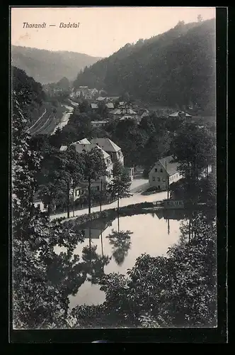 AK Tharandt, Badetal aus der Vogelschau
