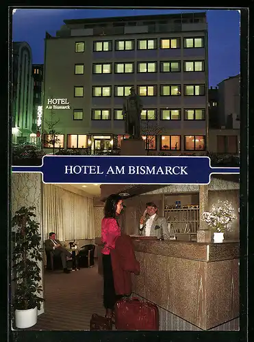 AK Mannheim, Hotel am Bismarck, Bismarckplatz 9-11