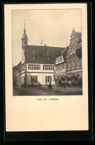 AK Lahr i. B., Blick auf Rathaus