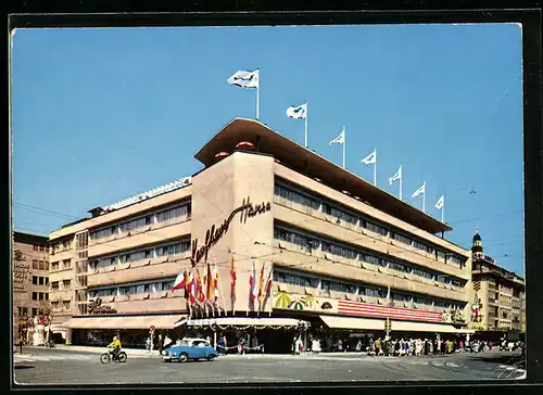 AK Mannheim, Kaufhaus Hansa am Paradeplatz