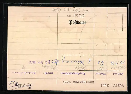 AK Berlin-Dahlem, Oscar Helene-Heim, Kronprinzen-Allee 171-173, Krankenschwester mit Kindern