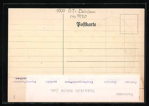 AK Berlin-Dahlem, Oscar Helene-Heim, Kronprinzen-Allee 171-173, Krankenschwester mit Kindern