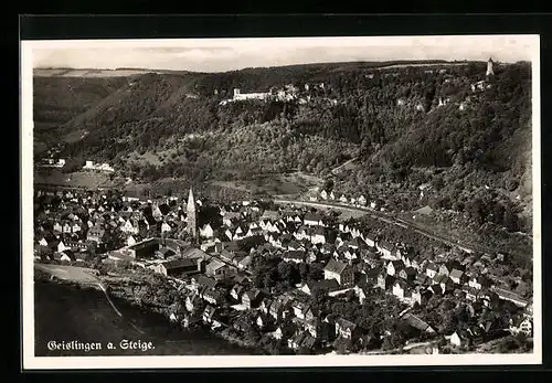 AK Geislingen a. Steige, Ortspartie aus der Vogelschau