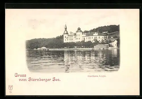 AK Berg / Starnberger See, Gasthaus Leoni