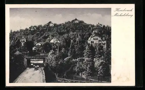 AK Hersbruck, Ortspartie mit Michelsberg