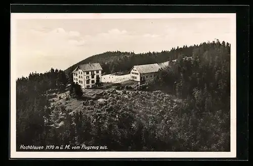 AK Hochblauen, Ortsansicht vom Flugzeug aus