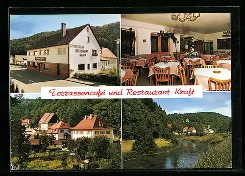 AK Rupprechtstegen, Terrassencafe-Restaurant Kraft, Innenansicht, Ortspartie
