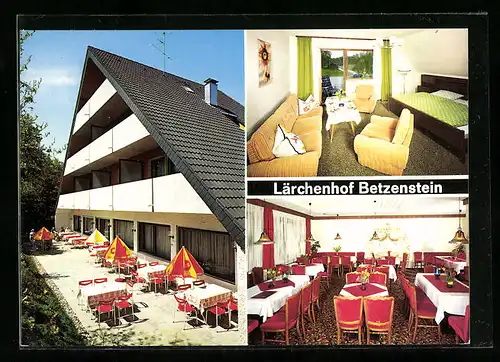 AK Betzenstein /Fränk. Schweiz, Hotel-Restaurant-Cafe Lärchenhfo, Innenansichten