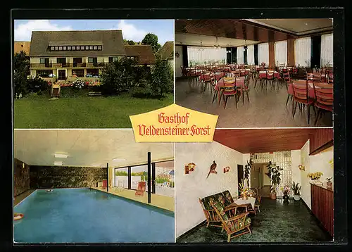 AK Bernheck, Gsthof zum Veldensteiner Forst, Innenansichten