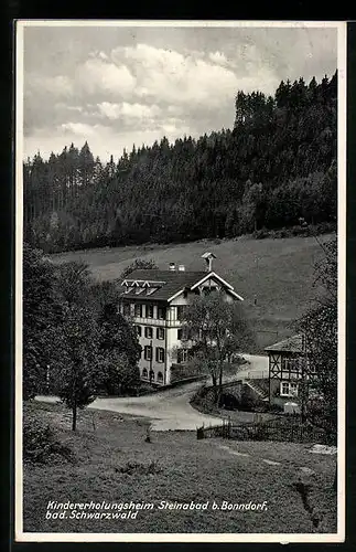 AK Bonndorf /bad. Schwarzwald, Kindererholungsheim Steinabad