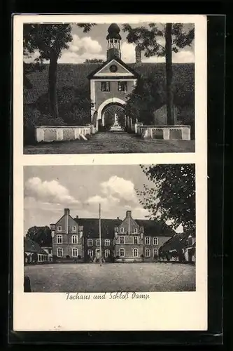 AK Damp /Stift, Torhaus und Schloss Damp