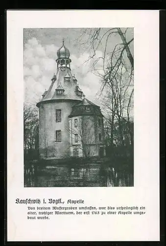 AK Kauschwitz i. Vogtl., Blick zur Kapelle
