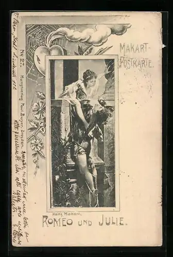 Künstler-AK sign. Hans Makart: Romeo und Julie