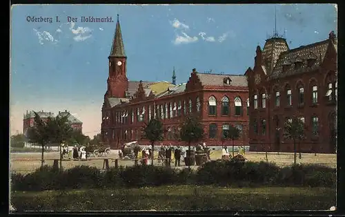 AK Oderberg I., Der Naschmarkt