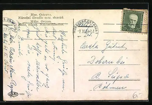 AK Mor. Ostrava, Narodni divadlo mor. slezske