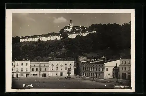 AK Fulnek, Ortspartie mit Schloss