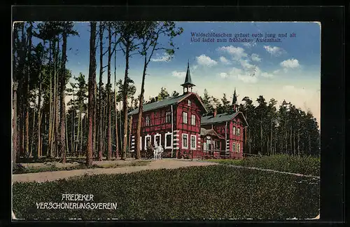 AK Friedek, Gasthaus Waldschlösschen