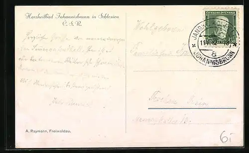 AK Johannisbrunn in Schlesien, Herzheilbad