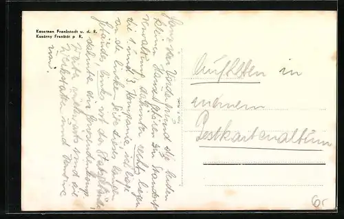 AK Frankstadt u. d. R., Kasernen