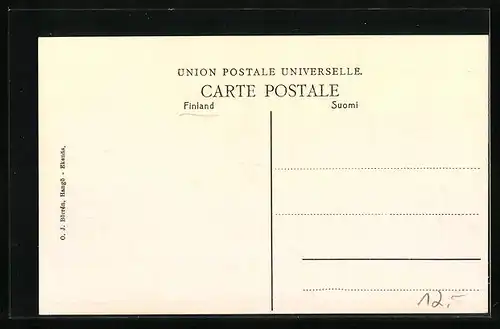 AK Ekenäs, Ortsansicht mit Kirche