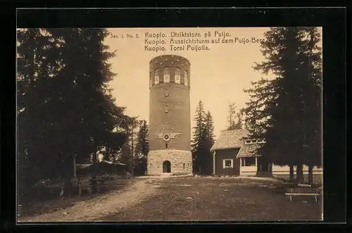 AK Kuopio, Aussichtsturm auf dem Puijo-Berg