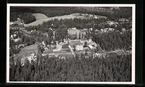 AK Tikkakoski, Ortsansicht aus der Vogelschau