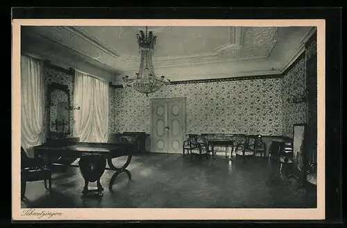 AK Schwetzingen, Schloss, Arbeitszimmer des Grossherzogs