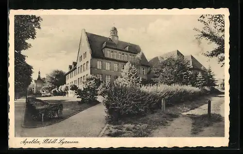 AK Apolda, Städt. Lyzeum