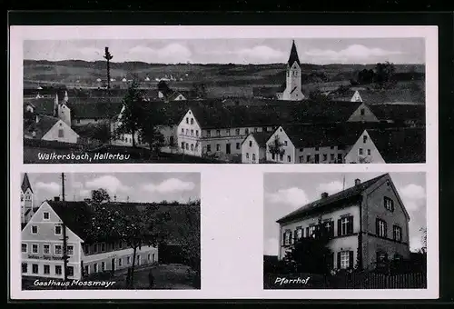 AK Walkersbach i. Hallertau, Gasthaus Mossmayr, Pfarrhof