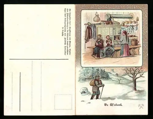 Lied-AK Anton Günther Nr.: Da Of`nbank, Text und Noten