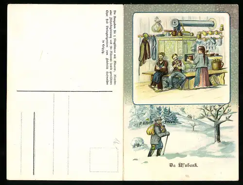 Lied-AK Anton Günther Nr.: Da Of`nbank, Text und Noten