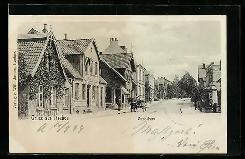 AK Itzehoe, Paaschburg, Häuseransichten