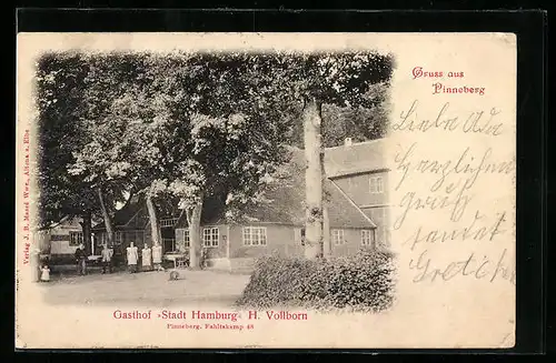 AK Pinneberg, Gasthof Stadt Hamburg H. Vollborn