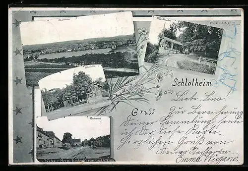 AK Schlotheim, Waldschlösschen, Pferdemarkt