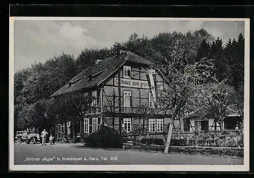 AK Kreiensen a. Harz, Gasthaus Grüner Jäger