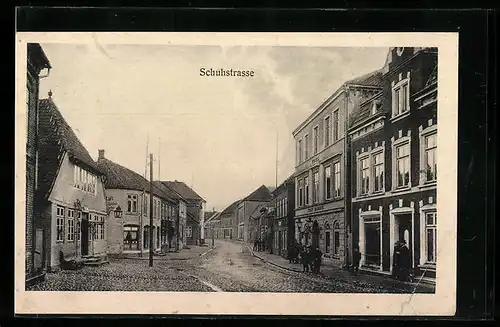AK Oldenburg i. H., Blick in die Schuhstrasse