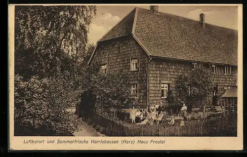 AK Harriehausen /Harz, Pension von Witwe Luise Freutel