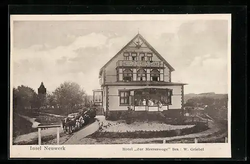 AK Neuwerk, Hotel Zur Meereswoge von W. Griebel