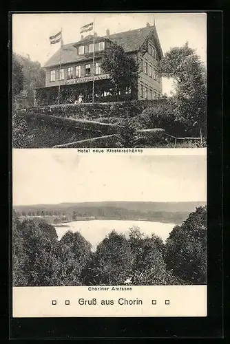 AK Chorin, Hotel neue Klosterschänke, Choriner Amtssee
