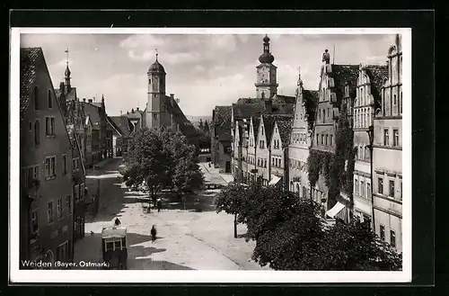 AK Weiden / Bayer. Ostmark, Unterer Marktplatz