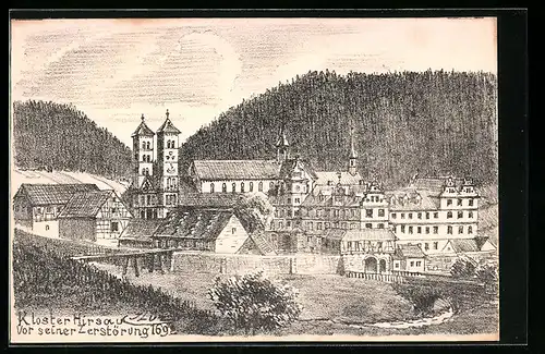 AK Hirsau, Kloster Hirsau vor seiner Zerstörung 1692