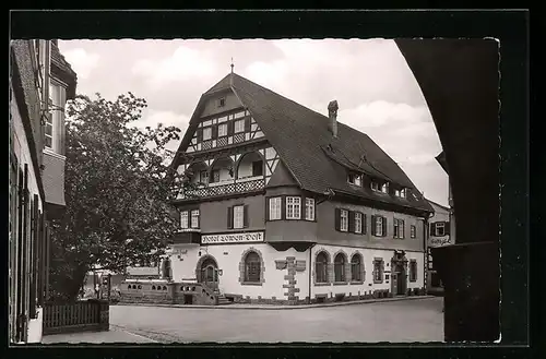 AK Alpirsbach / Schwarzwald, Hotel Löwen-Post