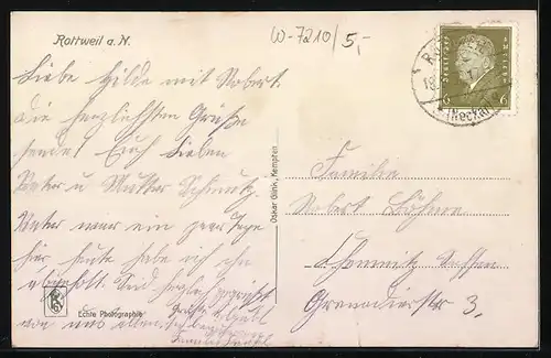 AK Rottweil a. N., Totalansicht