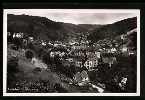 AK Lauterbach b. Schramberg, Ortsansicht aus der Vogelschau