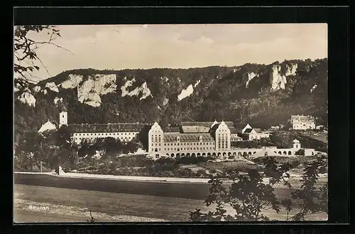 AK Beuron, Ortsansicht aus der Vogelschau