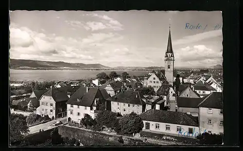 AK Radolfzell / Bodensee, Ortsansicht mit Kirche