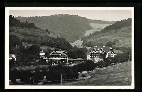 AK Glotterbad, Ortsansicht aus der Vogelschau